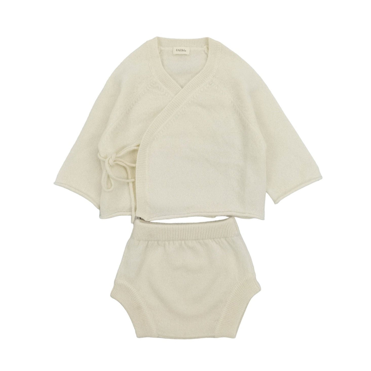 Premium Cashmere Top and Bloomer Set (Ivory)